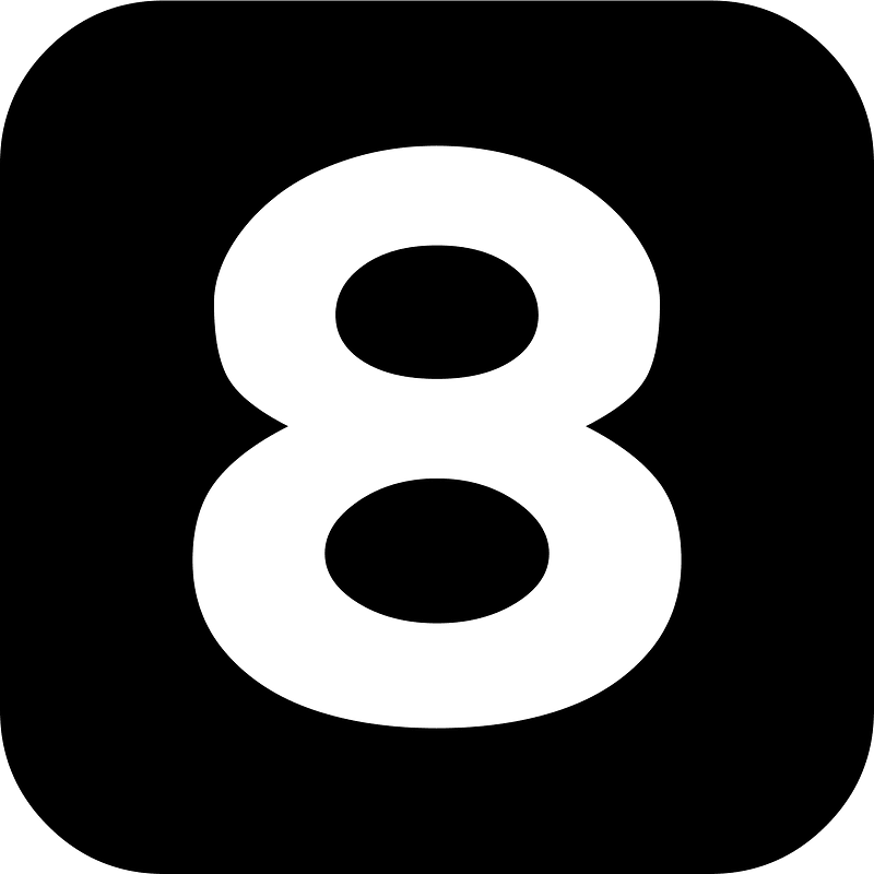 Rounded 08 eight