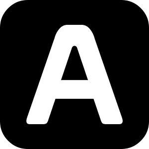 Rounded letter a