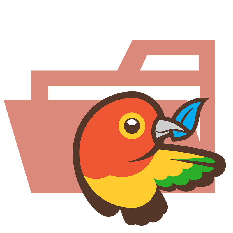 Folder type bower opened