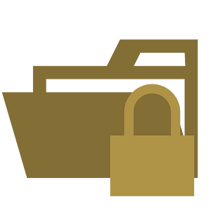 Folder type certificate opened