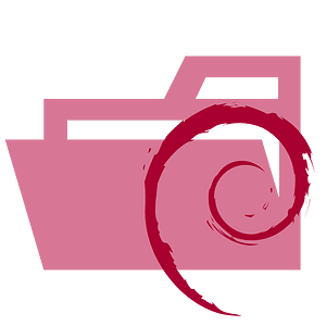 Folder type debian opened