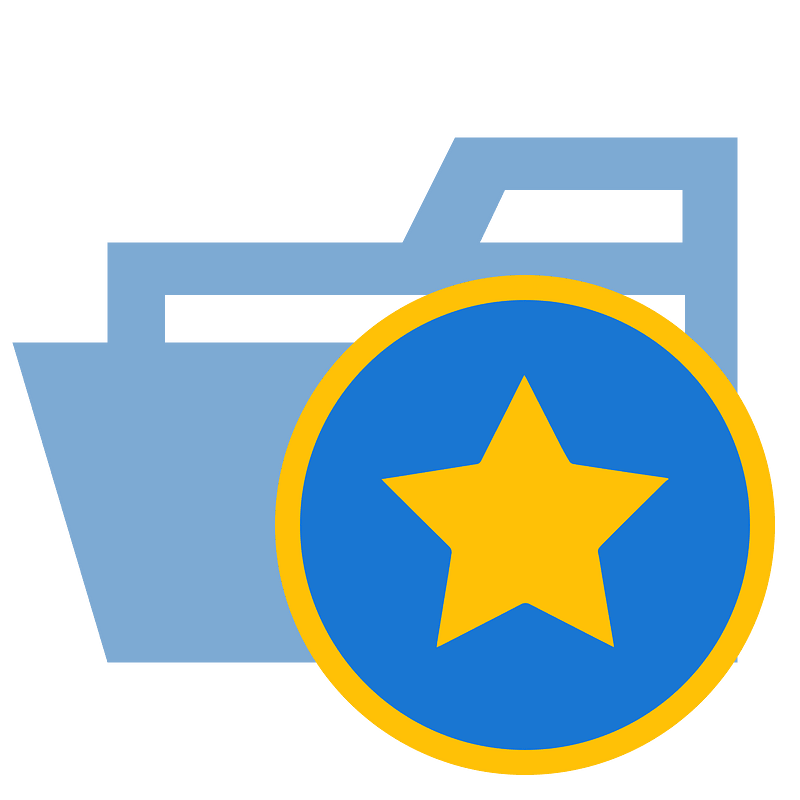 Folder type favicon opened