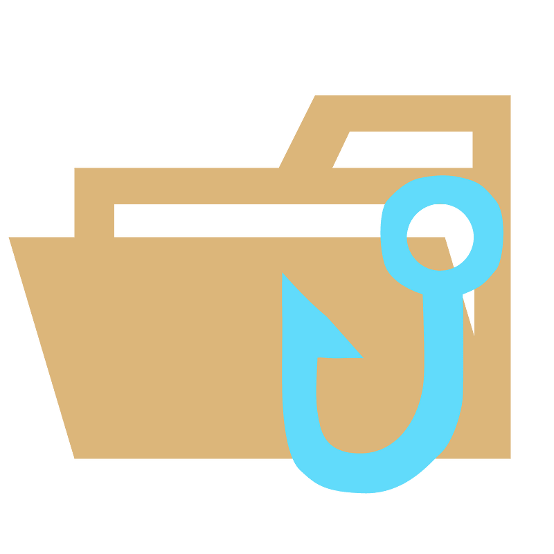 Folder type hook opened