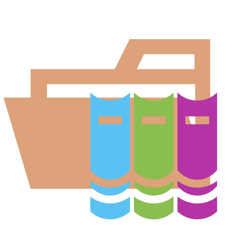 Folder type library opened