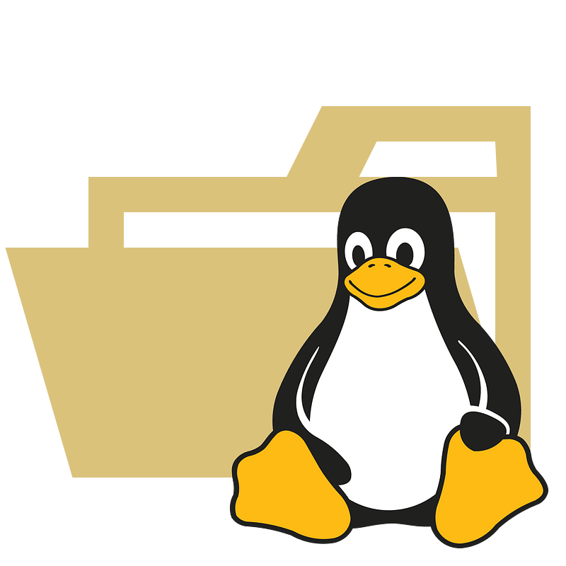 Folder type linux opened