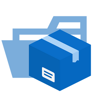 Folder type paket opened