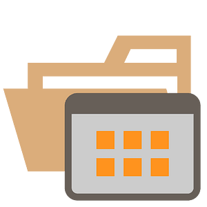 Folder type template opened