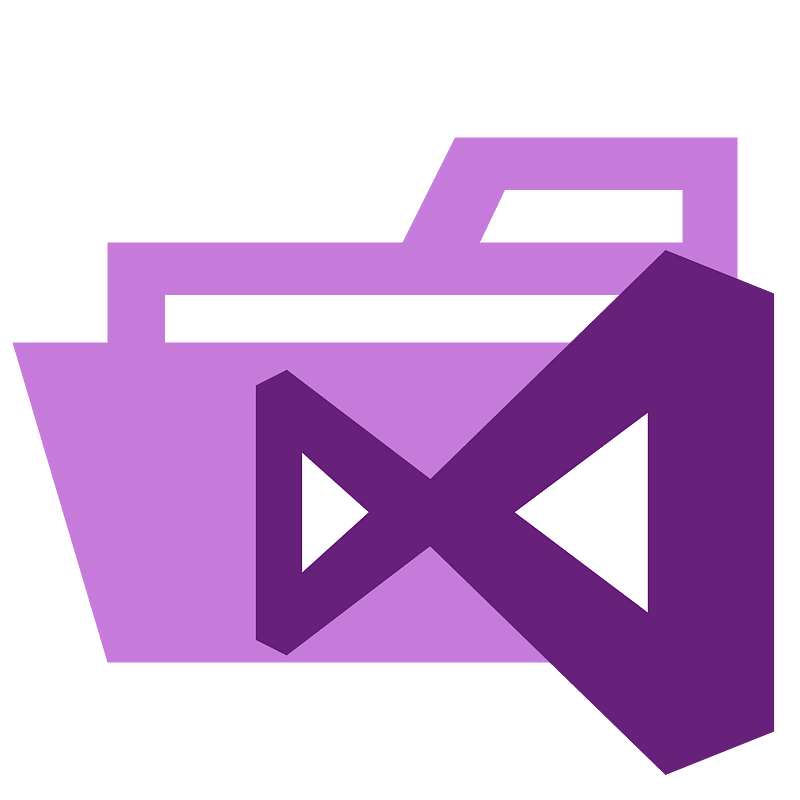 Folder type vs2 opened