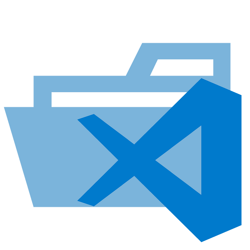 Folder type vscode2 opened