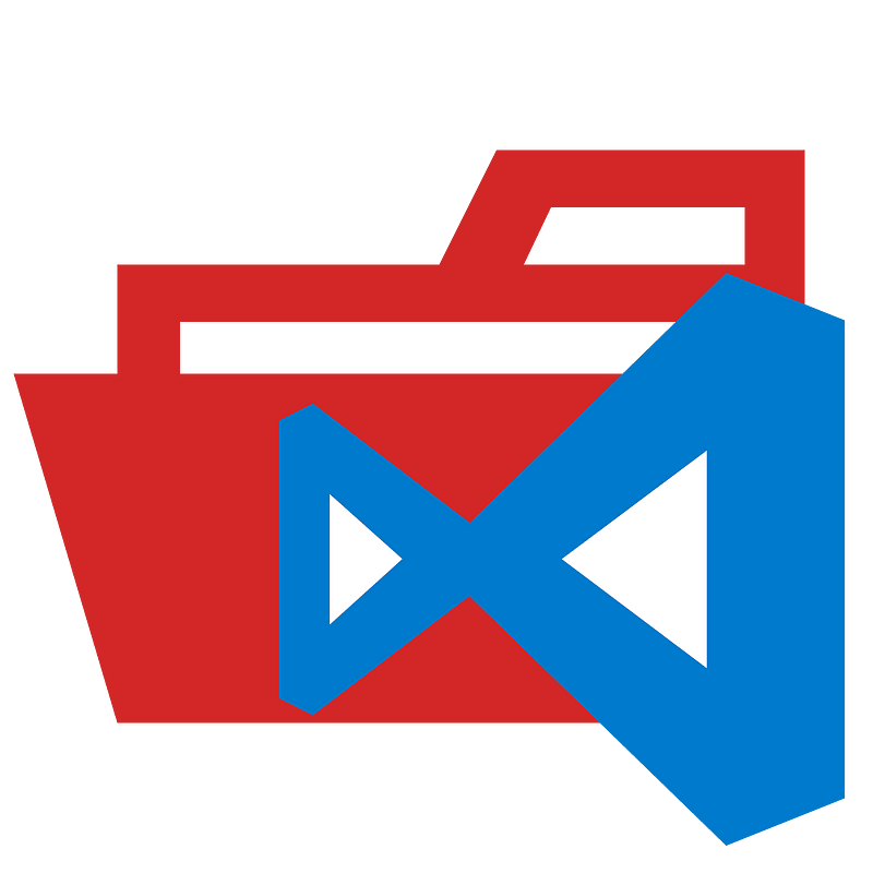 Folder type vscode test3 opened
