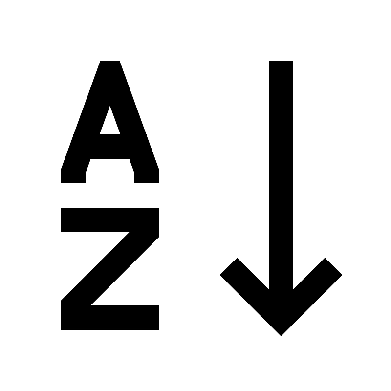 Alphabetical sorting