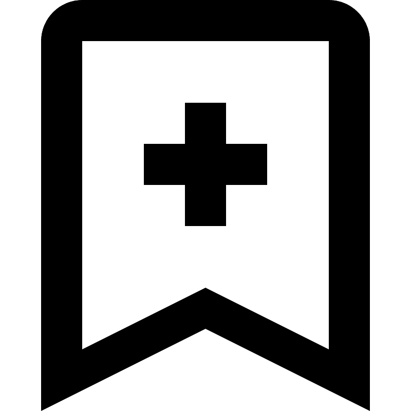 Bookmark-outline-add