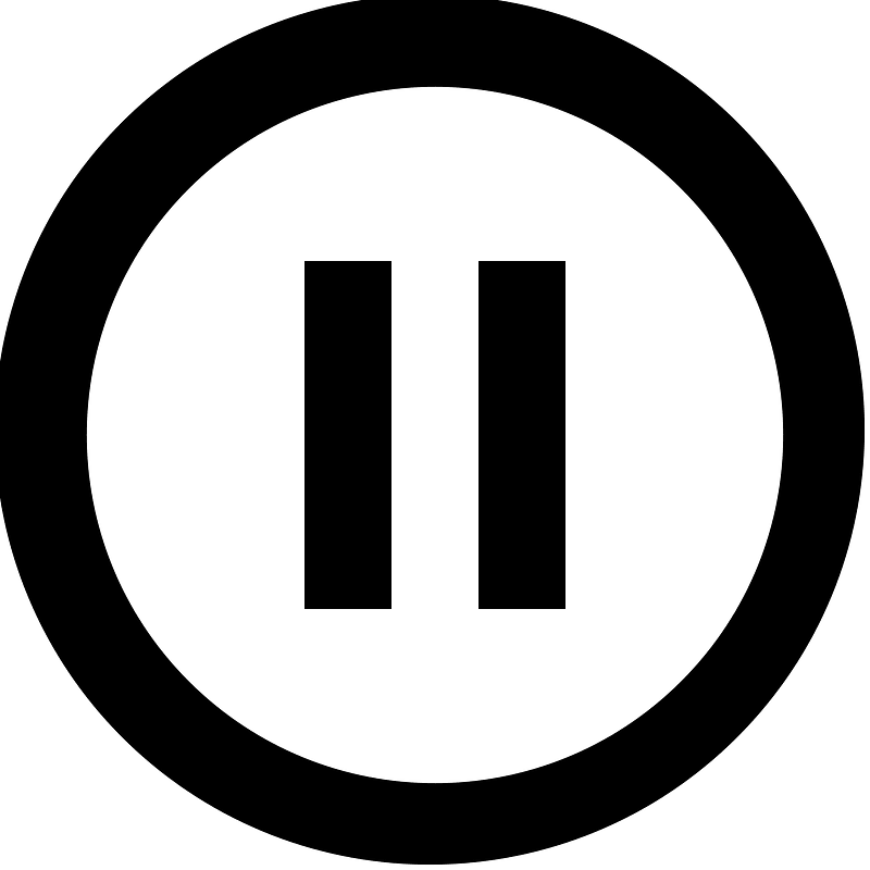 Pause-outline