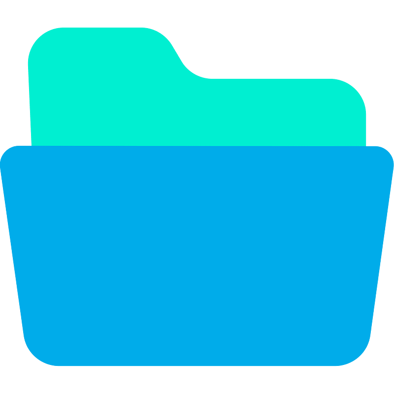 Folder-neon-open