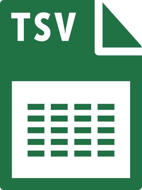 Tsv - Free vector icons on creazilla.com