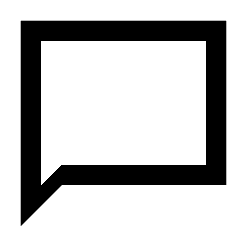 Chat bubble outline