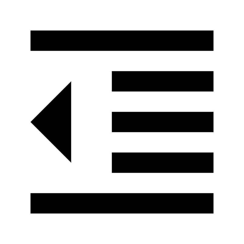 Format indent decrease