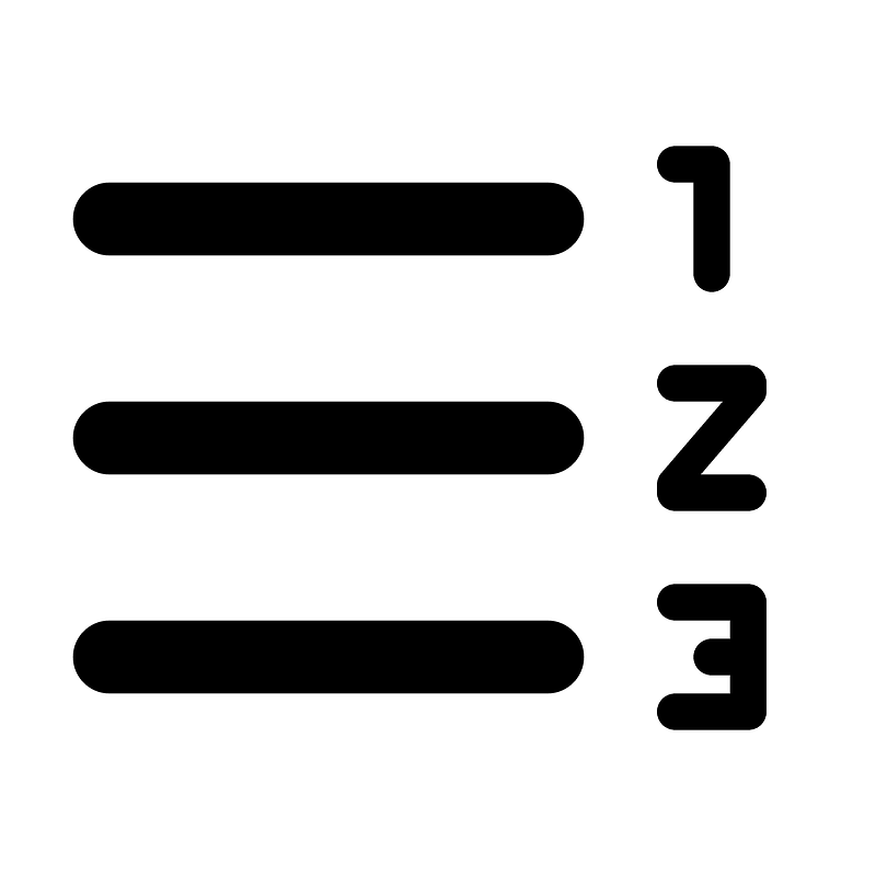 Format list numbered rtl