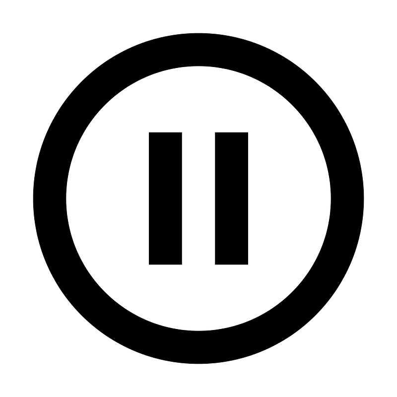 Pause circle outline