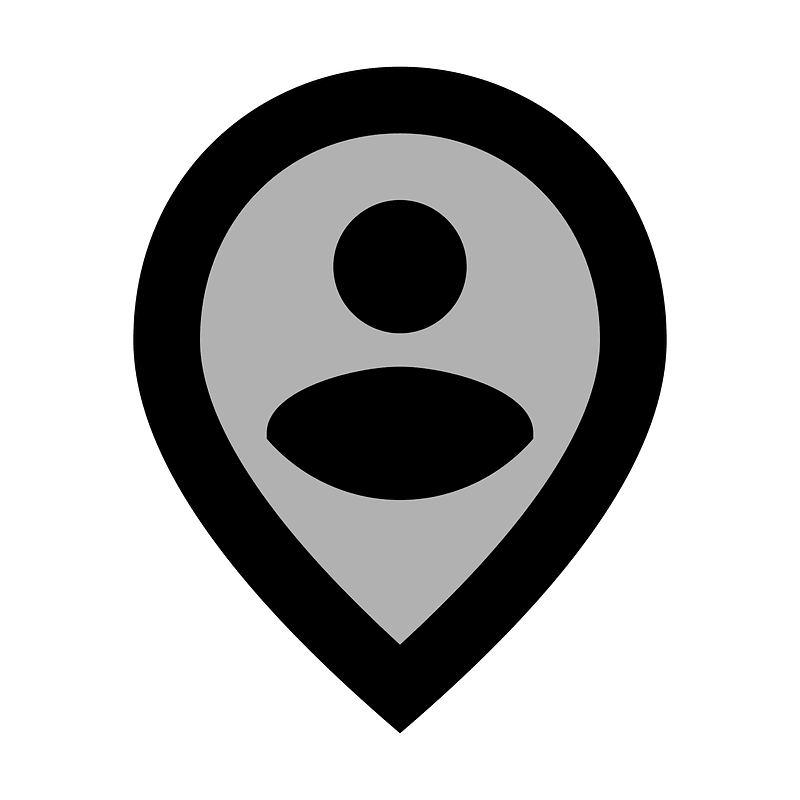 Person pin circle