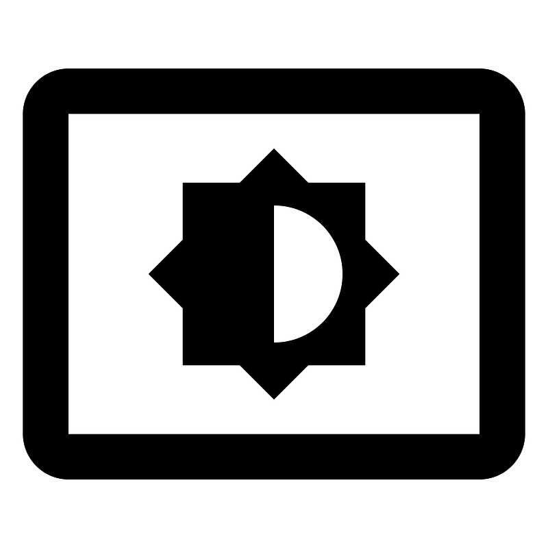 Settings brightness