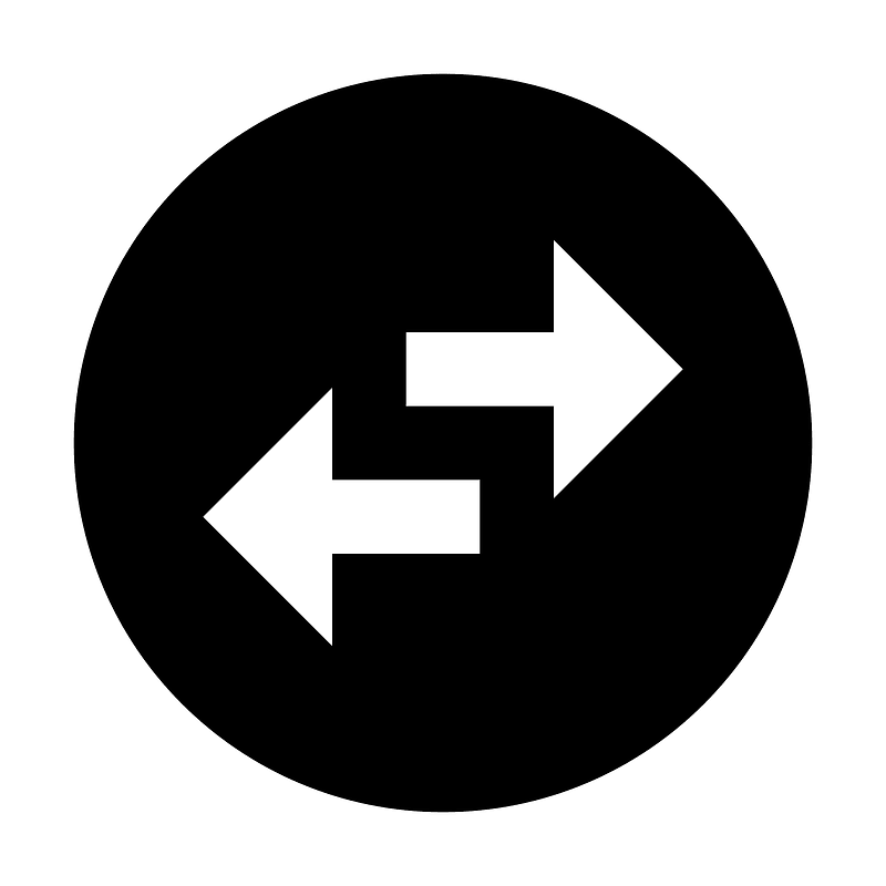 Swap horizontal circle