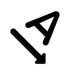 Text rotation angledown
