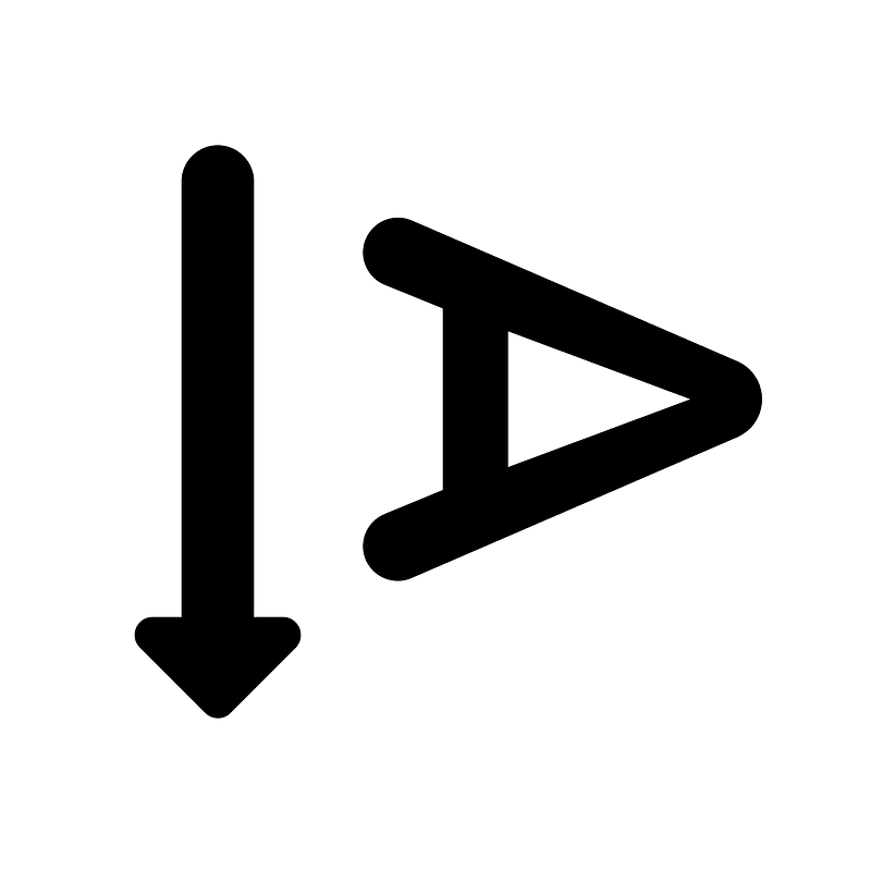 Text rotation down