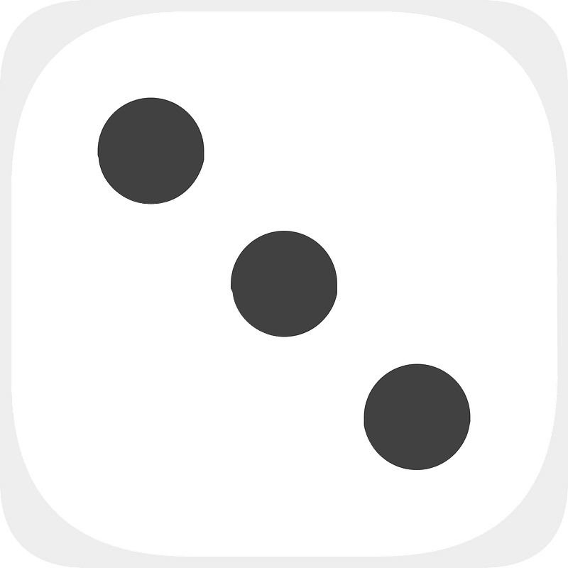 White dice 1-03 three