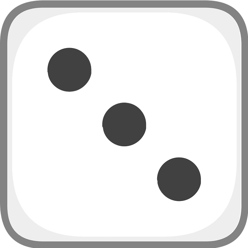 White dice 2-03 three