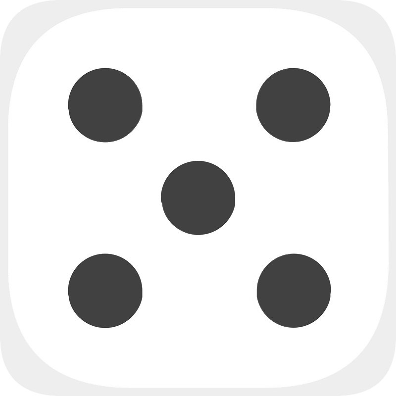 White dice 1-05 five