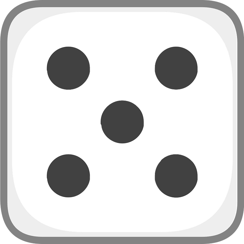 White dice 2-05 five