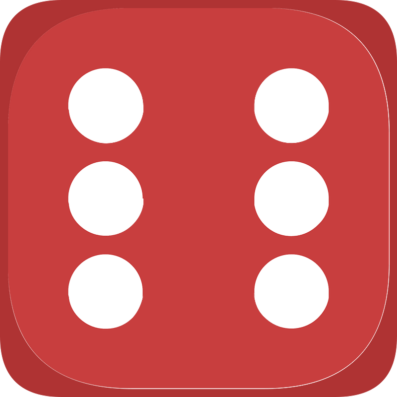 Red dice 1-06 six