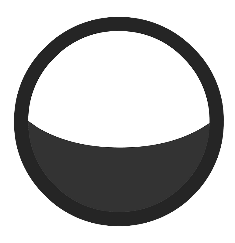 Black circle 08 outlined