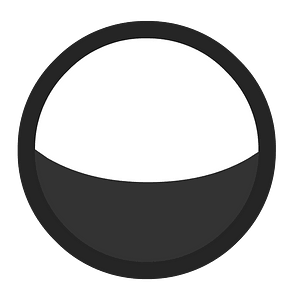 Black circle 08 outlined