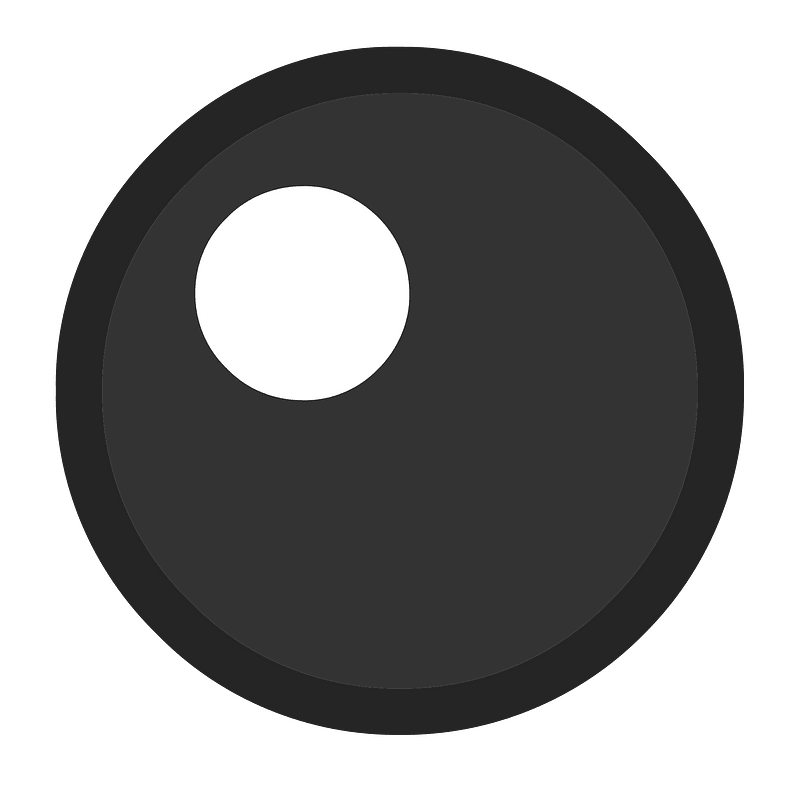 Black circle 09 outlined
