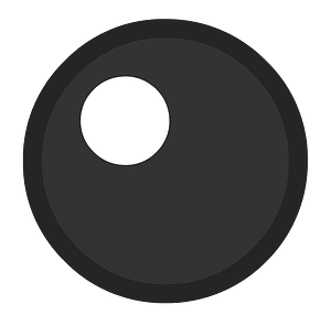 Black circle 09 outlined