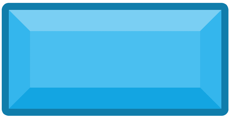 Diamond rectangle 25-01 blue outlined