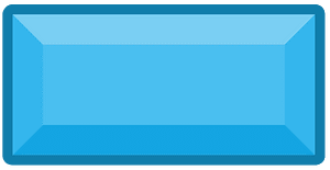 Diamond rectangle 25-01 blue outlined