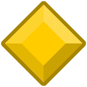 Diamond rhombus 24-03 yellow outlined