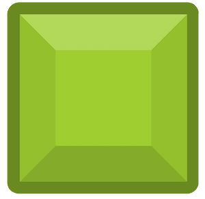 Diamond square 22-02 green outlined