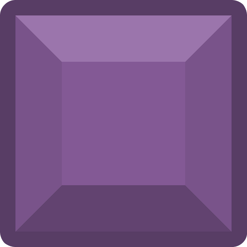 Diamond square 26-06 purple outlined