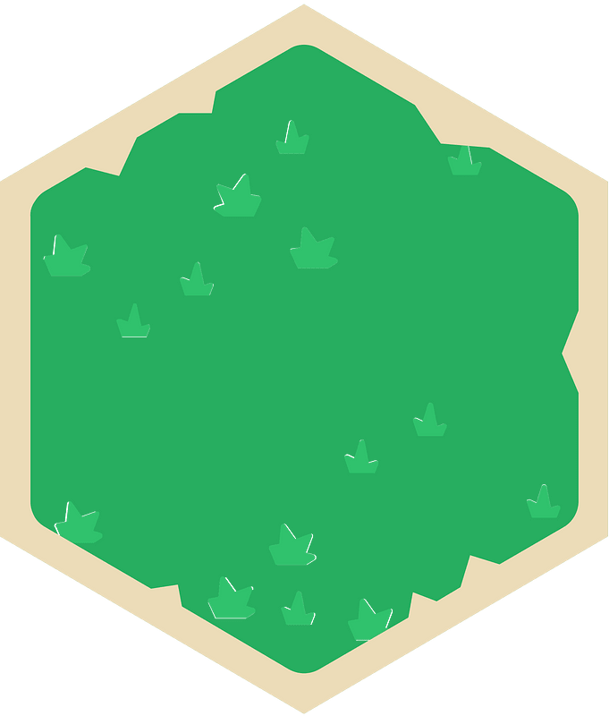 Hexagon green land