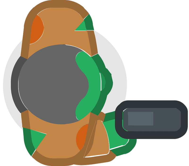 Armed person 01-06 brown