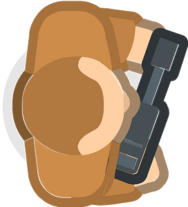 Armed person 02-01 brown