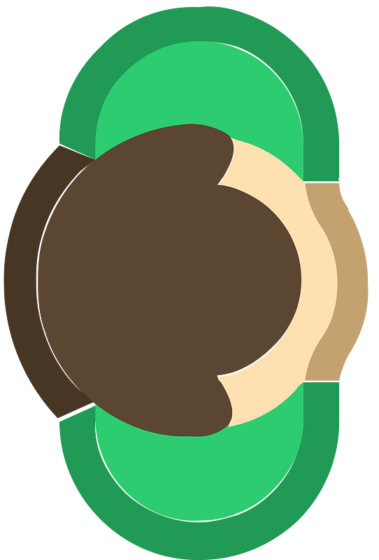 Green person
