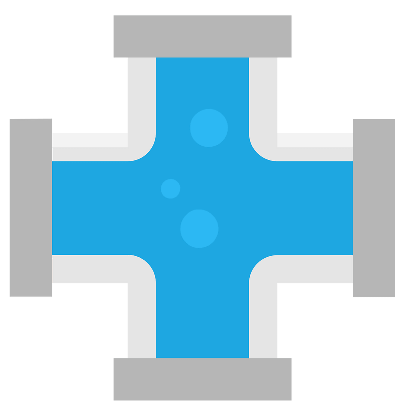 Blue pipe