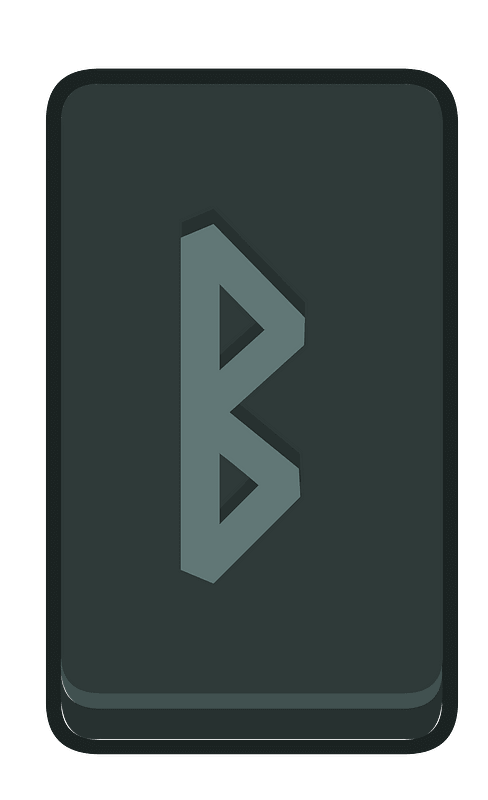 Black rectangle outlined rune