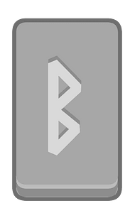 Grey rectangle outlined rune