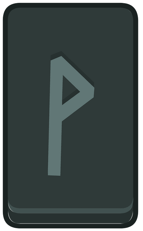 Black rectangle outlined rune